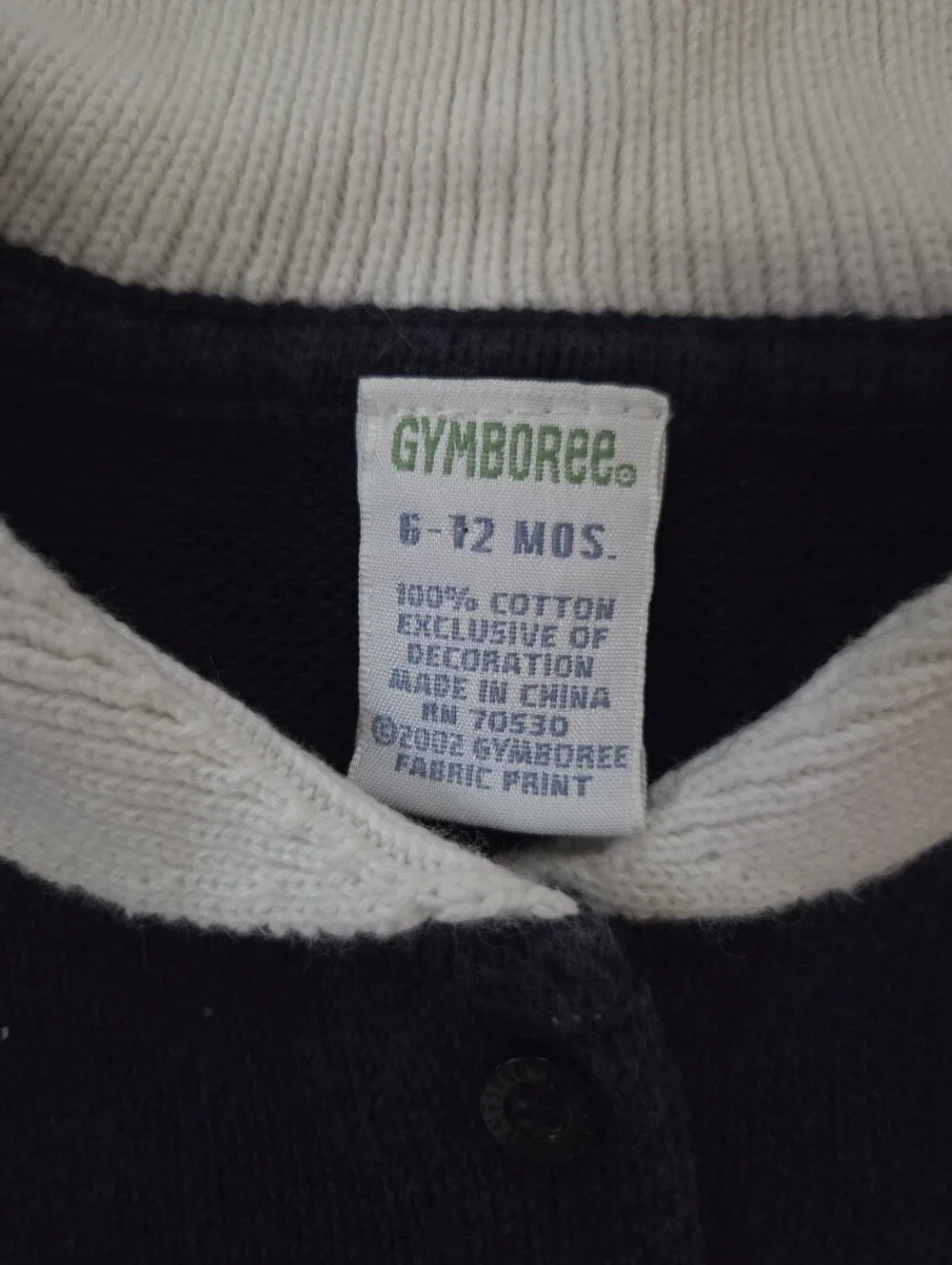 Vtg Gymboree Boys 6/12m Blue Sailboat Sweater